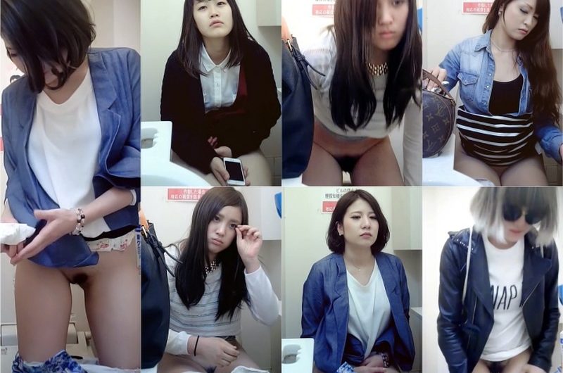 美女すぎワロタ！！トイレで下半身を晒す美人達！！