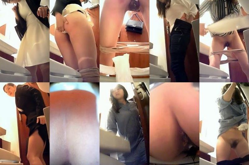 女子トイレ盗撮(222)情緒的美女達５人の個室での息遣いとタテ設置ＬＥＤ超広角便器内前後外撮等全５名