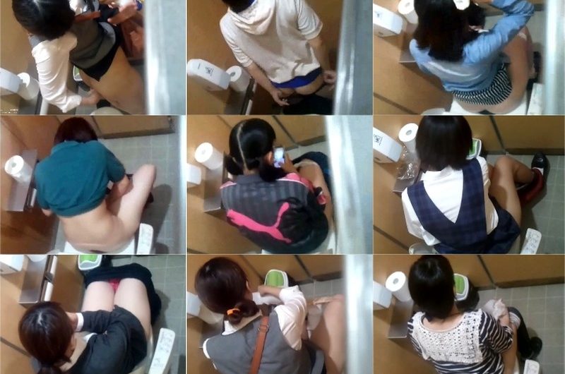 OL&JKをこっそり空爆!!リアルトイレ盗撮いいとこ撮りの
