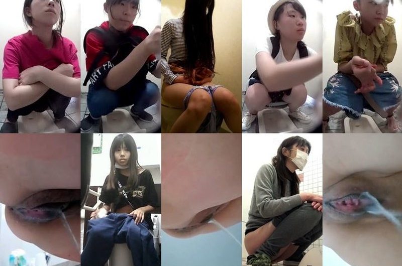 某コンビニトイレエス型限定, 熟女ト〇レ_01, 極太うんちいきみ声がエロい, 黒髪女の着替え＆トイレ