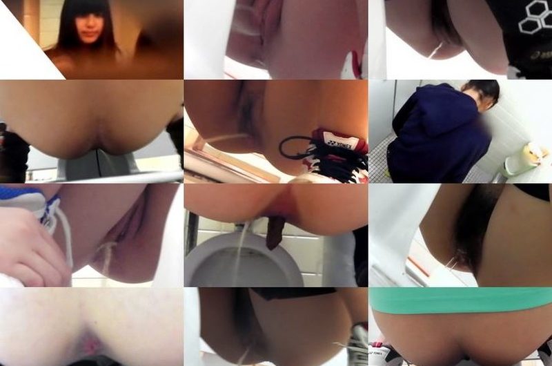 無】月末限定価格　高●女子トイレに潜伏し盗撮　最後の一ひねりは両手でお尻を広げひねり出し
