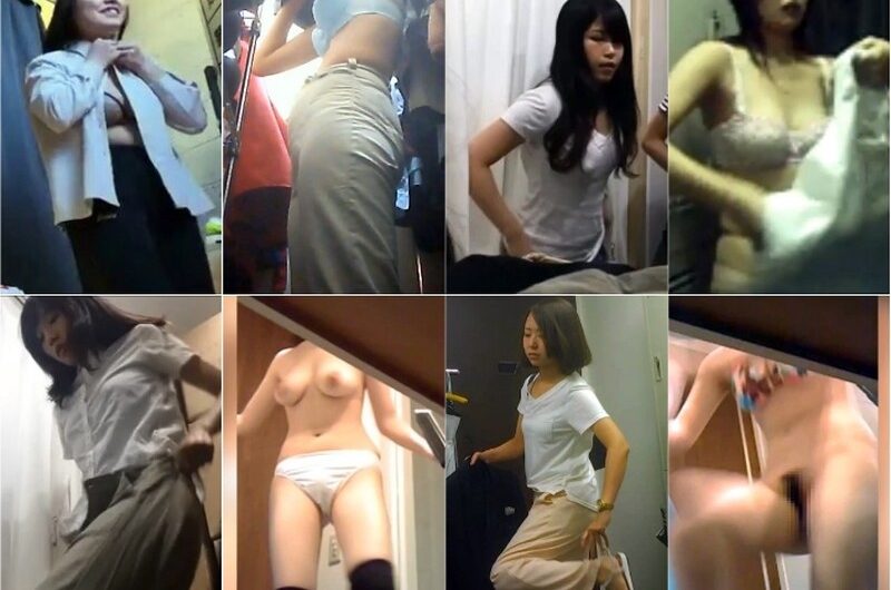とあるバイトの女子更衣室, 体育館の隅で着替え★部活J●を盗撮,美人バイト二日間着替え, 巨乳水着モデル着替え
