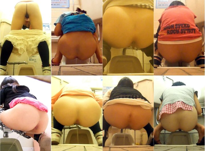 【第2弾】えげつないアングルで堪能するおまんこむき出し和式トイレ約20名！ヤバすぎる絶景