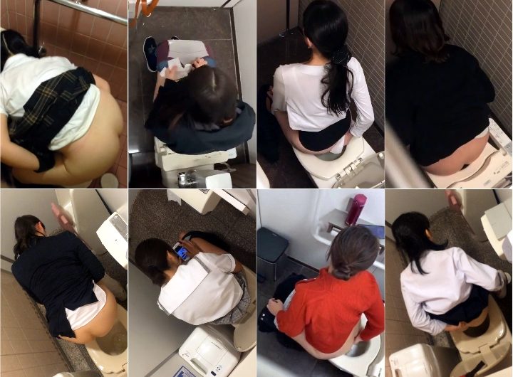 トイレ空撮【3人連続撮影】