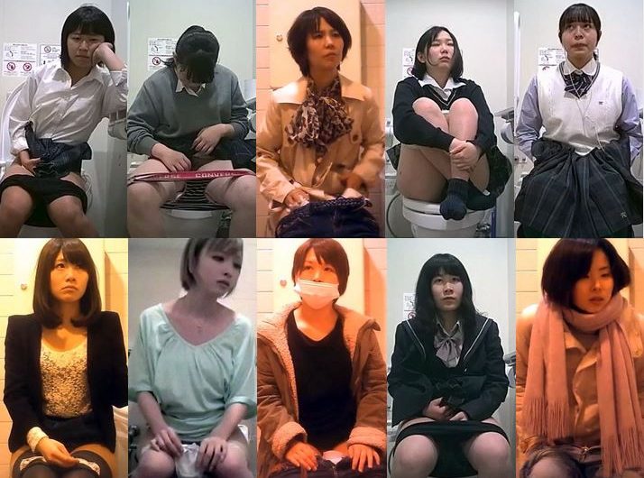 清楚系茶髪女子の洋式トイレ, 誰にも見られたくない恥ずかしい排泄姿を隠し撮り1, 某百貨店のセレブ達のトイレ　計6名
