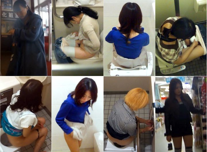 Hi-Vision 洋式トイレ空撮映像　10名収録