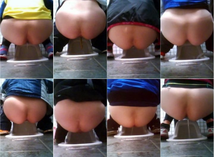 女子●生陸上部後方トイレ