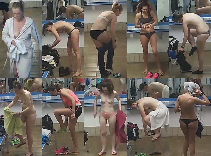 Dressing room at Aquapark