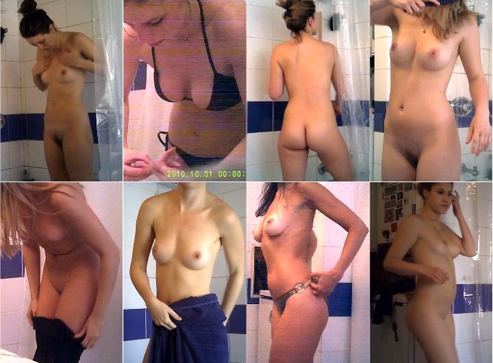 Friends shower Voyeur video