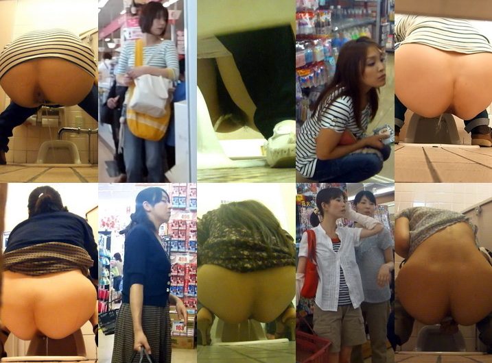 ほの開く肛〇　垂れ目のお姉さんの放尿