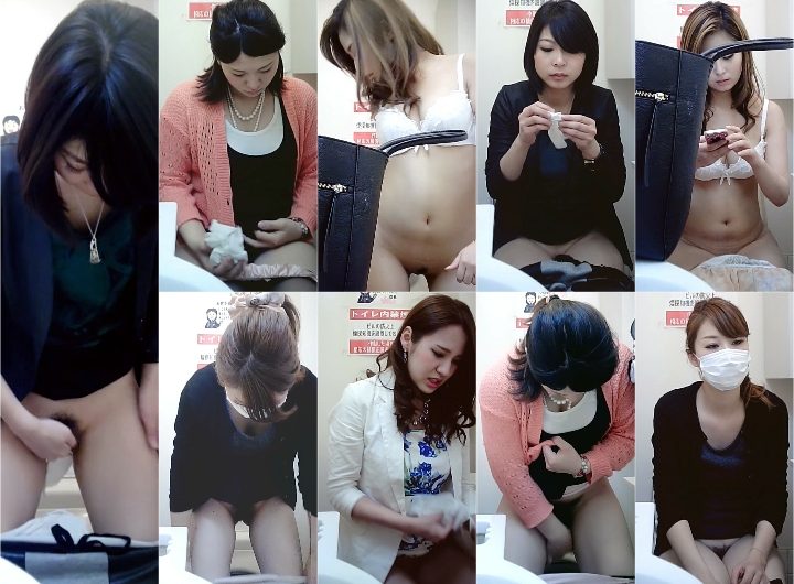 どエロな身体を見せつけ、おまんこの割れ目ばっちり撮られた激カワギャル・・4名の激かわJD洋式おしっこ