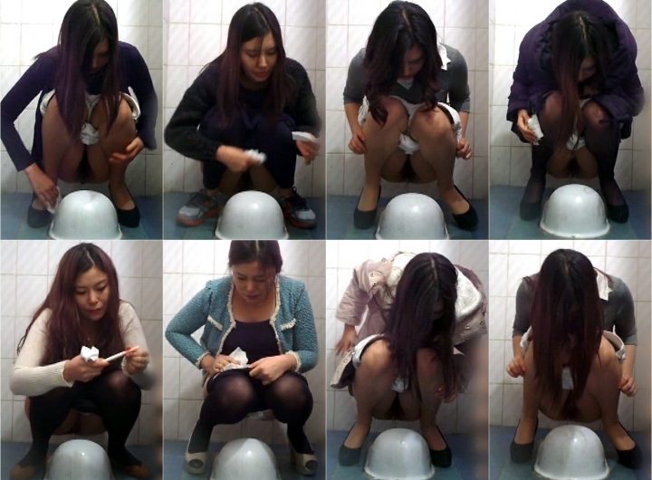 無修正　和式正面トイレ盗撮