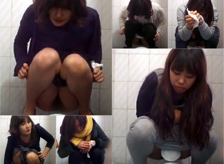 無修正　正面和式トイレ盗撮（OL12名）