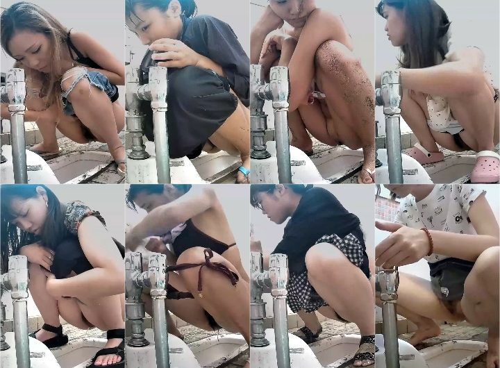 ３ＤＶＲ和式トイレギャル多め肛門突起ヒクヒク黒ギャルマンポジ若め