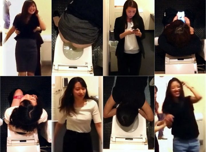 撮り下ろし　最近の雑居ビル洗面所　嘔吐美女出現