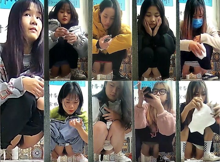 Bar Panoramic Doorless Women Toilet 11
