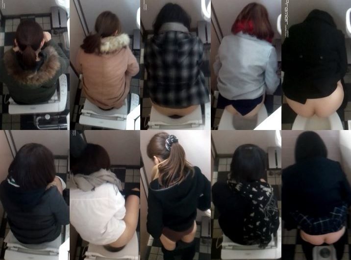 ギャルばかり15名です。化粧室絵巻