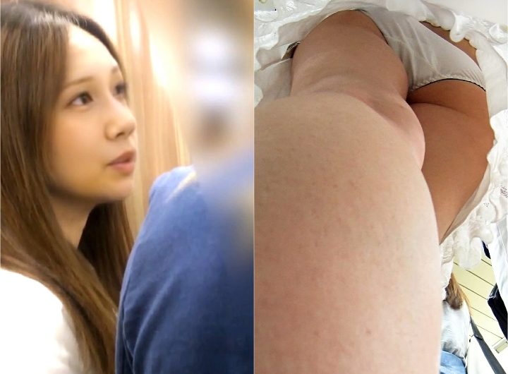 新フルHD高画質パンチラ逆さ撮り288　激カワギャルの生白パン＆背中ぶち抜き！イカツイ彼ピの隣で緊張の勝負！