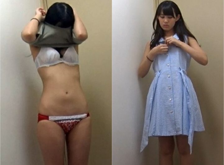 アイドル級の黒髪美女の着替え濃い赤パンティーも盗撮！！着替えさせたけどカメラ回していることは言ってません！！！！！