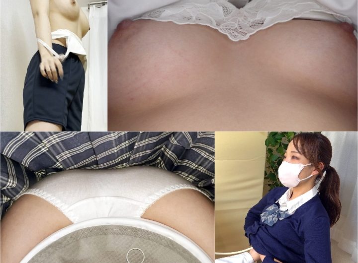 【学校検診】校内No.1おっぱい！推定Fカップ美巨乳を4K画質で画面いっぱいに…！【着替えアリ】