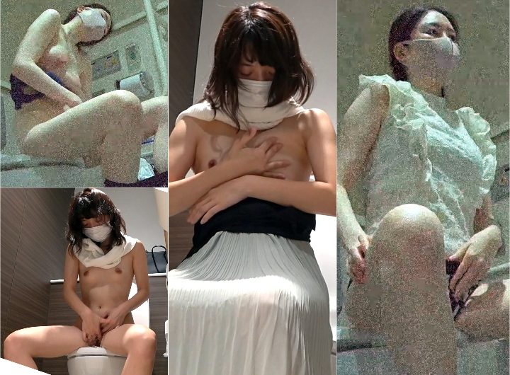 【個人撮影】連続イキ！人が来てもお構いなしで続けるオシャレな細見美人の声漏れオナニー