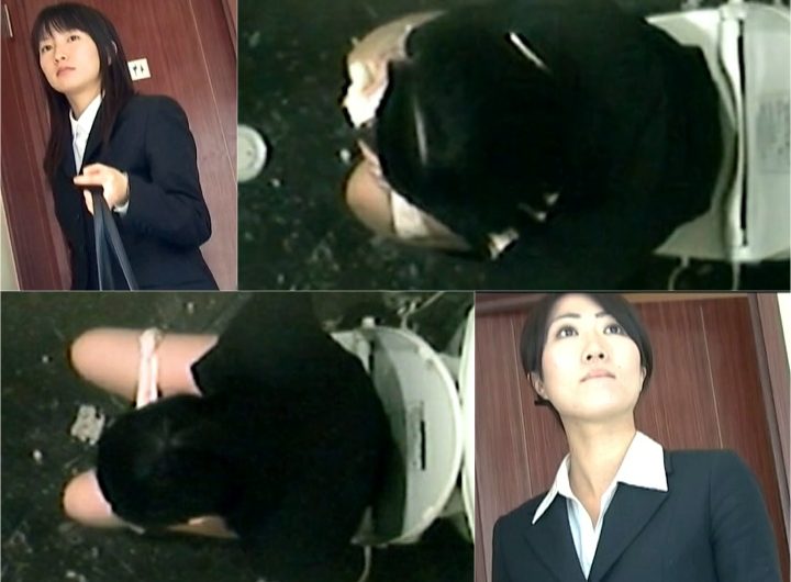 就活生の化粧室を上からのぞいてみた 。