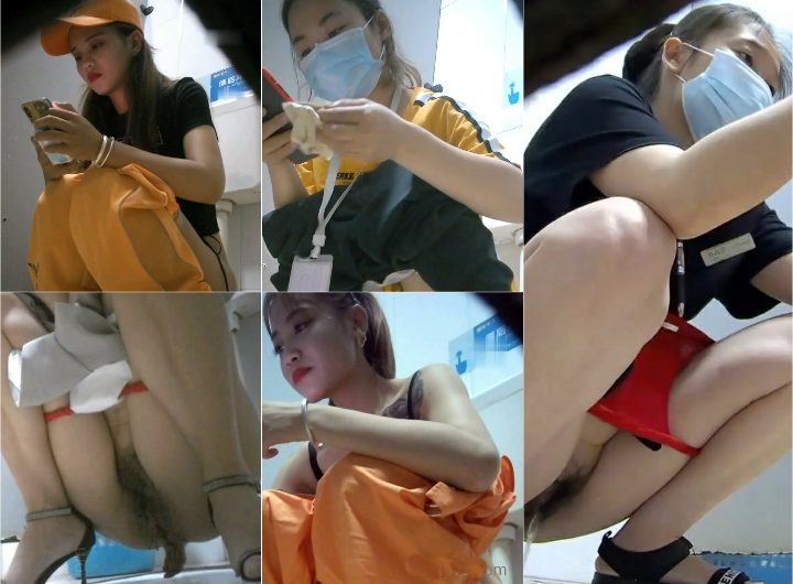(無 HD)2022 2月K 美人限定便所 5名XB ( 粗脱粪 )