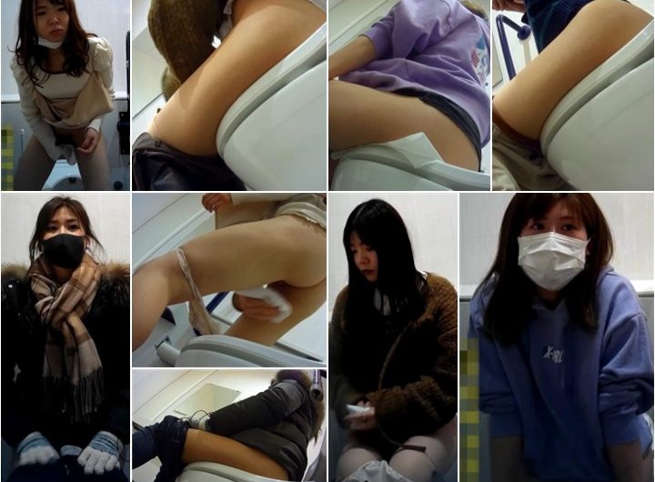 背面から美女のスジが拝めます【突撃！隣の女子トイレ②】