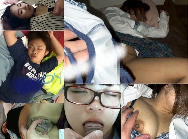 無修正　睡眠・悪戯・本番　素人ＯＬ3名, 【眠○】現役テニス部のJD❤　抱き枕オナホに❤　新作#2　前編, 無修正　 素人リアル★眠★姦★vol,1