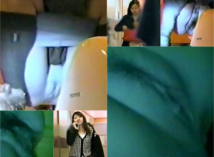 無修正 トイレから下の隙間からの撮影 ！