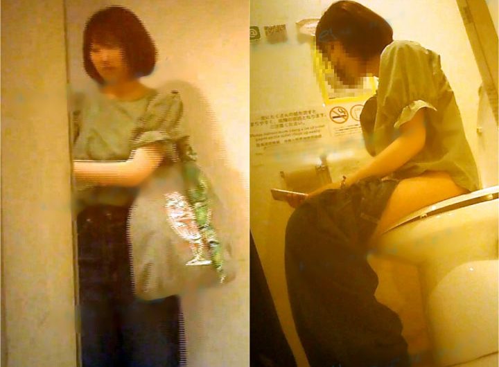 （個人撮影） 汲み取りトイレ 便槽内潜伏手撮り盗撮⑦