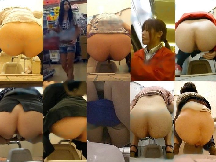 トイレ盗撮　バレても懲りずに追い撮りします。