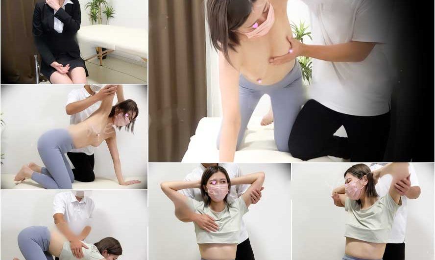 美人OLの美乳丸見えストレッチ♡/凝り固まった体を揉みほぐす♡/【ストレッチ専門店】【上半身編】
