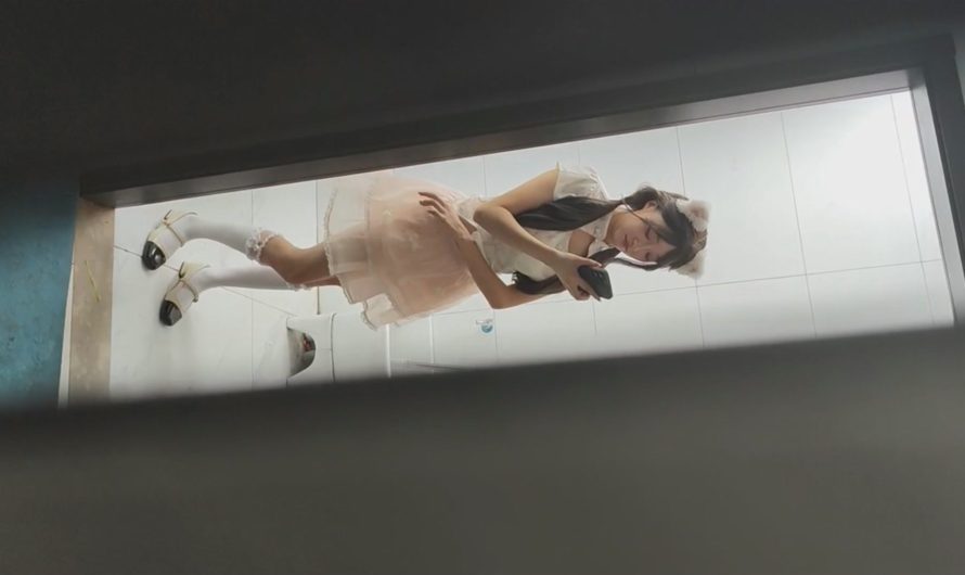アニメイベントの女子トイレに潜入した盗撮の達人❤️お尻を突き出して生理用品を交換するロリ美少女、マンコを舐め回したい…高画質・無修正版