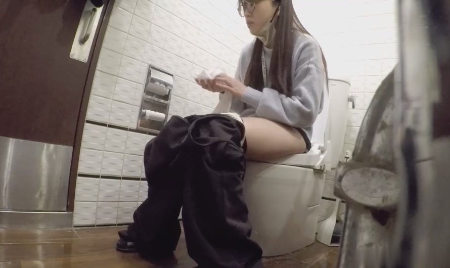 オフィスビルの女性用トイレの洗面台に盗撮機器を仕掛け、用を足すOLを盗撮。半袖シャツを着た女性の服が破れている様子も。
