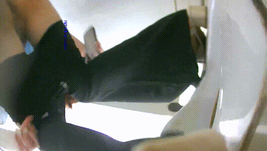 オフィスビルの女子トイレ全景盗撮　制服姿の美女社員が個室で排便（黒いお尻の穴）