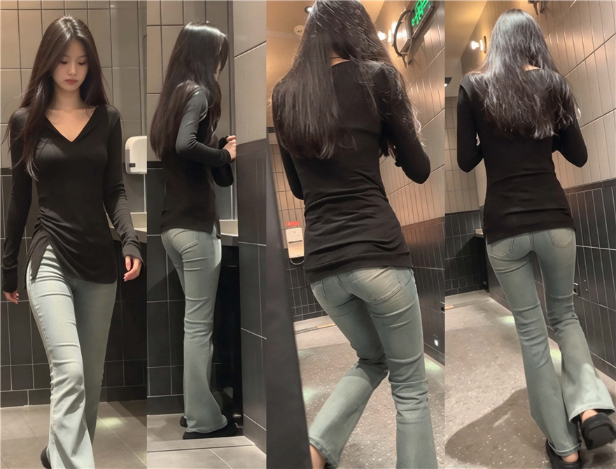 KTV(カラオケ店)の女性用トイレにて、複数の美女を全景で盗撮。中には「女神」級の美女も2名登場!顔立ちが美しく、マンコも若々しくて瑞々しい。